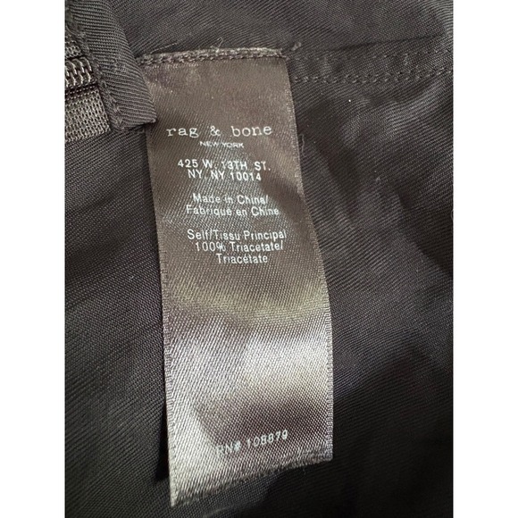 Rag & Bone Black Halter Top Sleeveless Blouse Twist Front Party Cocktail - Picture 3 of 4